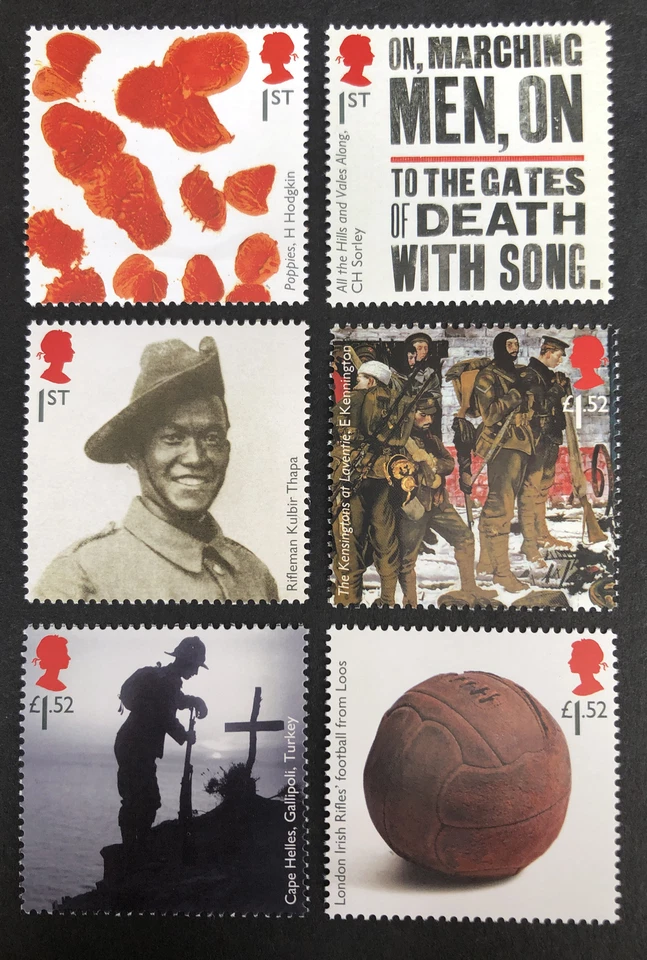 GB 2015 MNH 1st World War The Great War 1915 Mint SET SG 3711-3716  FREE UK P&P - Image 1 of 1