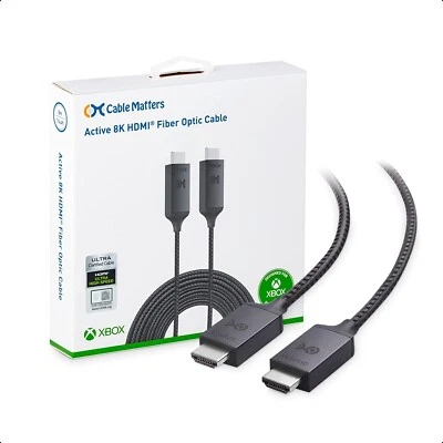 Cable Matters Active 8K @60Hz Fiber Optic HDMI Cable 16.4 ft - Image 1 of 4