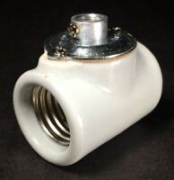 WHITE PULLEY LAMP CORD GRIP BUSHING LAMP PART NEW 26916Jb