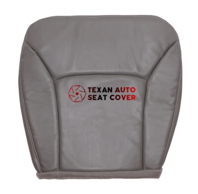 2000-2003 Ford E350 Econoline Van Super Duty Driver Bottom Vinyl Seat Cover Gray - Image 1 of 4