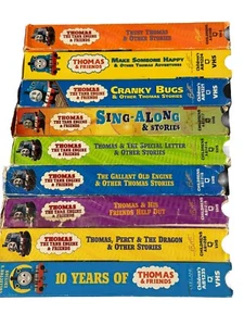 Thomas And Friends VHS Lot G Carlin Or A Baldwin Narrated 8 With Stories 1 Sing - Picture 1 of 20