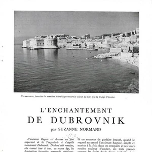 L' Enchantement de Dubrovnik - Article de presse 1955 - Picture 1 of 4