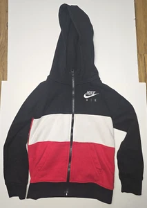 Nike Air Red White Black Full Zip Hoodie Boys Size 5 or XS Pre-Owned - Picture 1 of 6