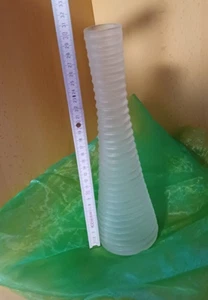 Vase Glas ca. 30 cm 1 Blume Dekoration Milchglas - Bild 1 von 1