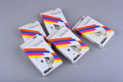 Lote de 5 cintas de manillar vintage SILVA Nastritalia estilo decoración dama NOS Foto 1 de 2