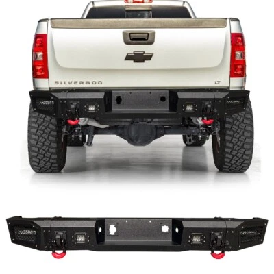 VIJAY Rear Bumper Fits 2011-2014 Chevrolet Silverado  2500HD/3500HD & GMC Sierra Foto 1 de 4