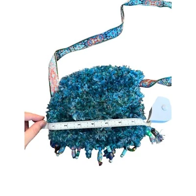 Bolso Bandolera Boho con Cuentas Cartera Difusa Correa Colorida Pequeño Foto 1 de 4