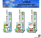 CHRISTMAS STATIONARY SET Xmas Novelty Stocking Party Bag Kids Fillers Toy W51124