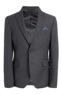 Lauren Ralph Lauren Big Boys Solid Two-Button Sport Coat 14R Grey - NWT $150 - Picture 1 of 4