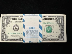 FULL PACK 100 Consecutive $1.00 STAR NOTES 2003 Chicago UNCIRCULATED - Picture 1 of 1