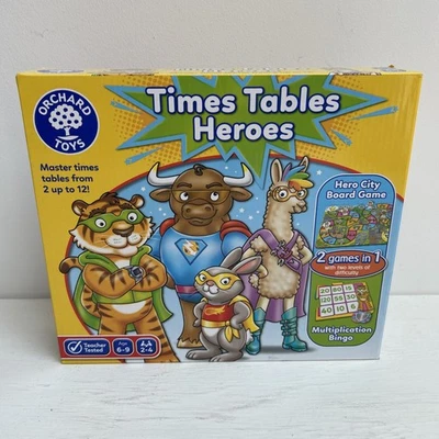Orchard Toys Times Tables Heroes Game- Educational - Age 6-9 Excellent Condition - image 1 of 4