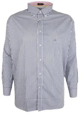 PAUL & SHARK YACHTING Men's Long Sleeve Casual Shirt 3XL Striped 100% Cotton - Image 1 of 4