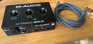M-AUDIO M-TRACK SOLO USB AUDIO INTERFACE MTRACK Solo - Bild 1 von 7