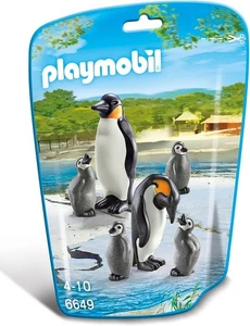PLAYMOBIL City Life Zoo Animals Penguin Family Pack 6pc, 4-10 Brand New!! - Picture 1 of 2