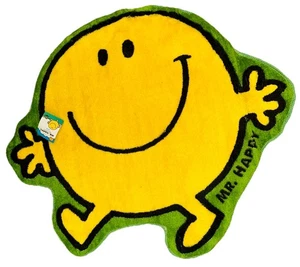 NEU Mr. Happy Yellow Smile Face Teppich ~ Bad/Schlafzimmer Niederflor 30”x36” Fröhlich & Spaß - Bild 1 von 7
