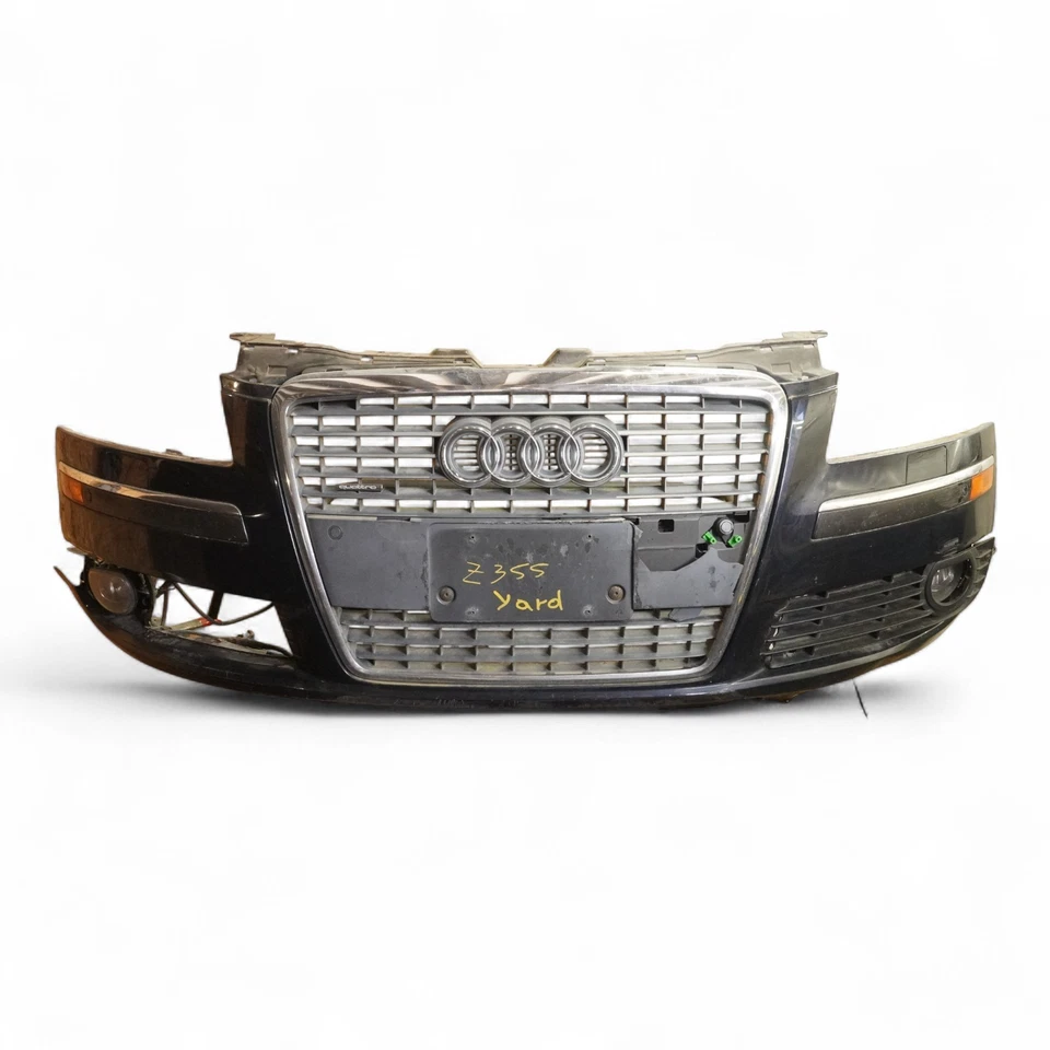 2005-2010 Audi A8 D3 Bumper Cover Panel W Grille Parking Assist Front Blue 7X Foto 1 de 4