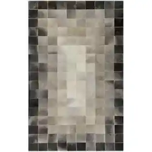 Cowhide Leather Area Rug | Patchwork Carpet | Hair-On-Hide Rug | Real Cow Skin - Picture 1 of 5