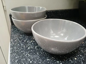 HABITAT GRAU GESPRENKELTE MÜSLISCHALEN X 3 - Bild 1 von 3