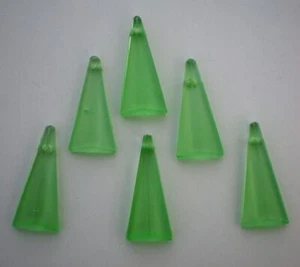 GREEN CHANDELIER CRYSTAL BEADS FIRE POLISHED AND HAND CUT C-30 - Picture 1 of 4