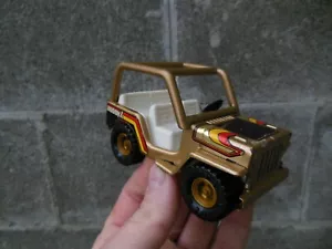 Vintage 1979 Buddy L Corp Jeep Toy Gold Pressed Steel Made in Japan - Picture 1 of 7