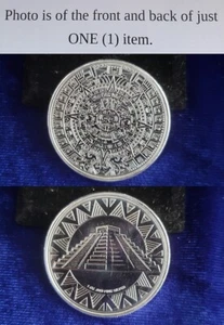 Mexico Aztec Pyramid 1 Troy Oz .999 Fine Silver Round 241123 - Picture 1 of 1