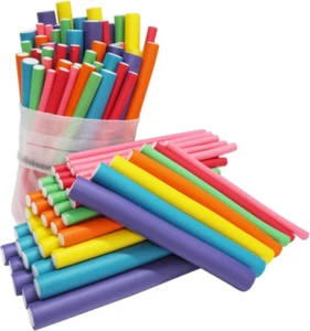 xnicx 47pcs 7" Hair Rollers Curlers,Bendy 47 Count (Pack of 1), Multi-colored