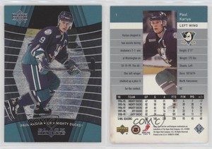 1999-00 Upper Deck Black Diamond Paul Kariya #1 HOF