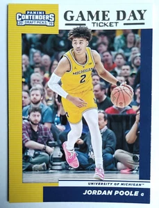 JORDAN POOL 17 PANINI CONTENDERS DRAFT PICKS GAME DAY TICKET ROOKIE RC 2019-20 - Picture 1 of 2