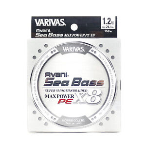 Varivas P.E Line Seabass Max Power X8 Silver 150m P.E 1.2 24.1lb (5769)