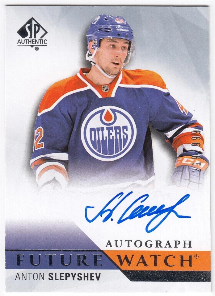 2015-16 Upper Deck SP Authentic Future Watch Auto ANTON SLEPYSHEV 271 /999 UD RC - Image 1 of 1