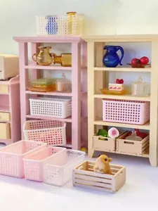 2pcs/set 1:6 Dollhouse miniature mini Storage Basket/Blythebjdob11 furniture toy