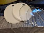 4 pcs. Drumheads 2 Coated + 2 Resonance 14" for Snardrums NEW 1 EURO Start