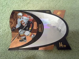 1997-98 SPX THEOREN FLEURY Bronze Foil Parallel - Calgary Flames