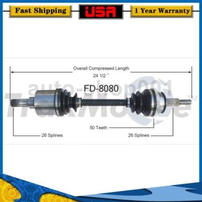 Front Left CV Joint Axle For Ford Taurus 1995 1994 1993 1992 1991 1990 1989 - Image 1 of 2