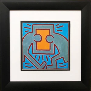 Keith Haring "Sin título #49" arte enmarcado personalizado POP hombres moderno - impresión de placa de libro - Imagen 1 de 3