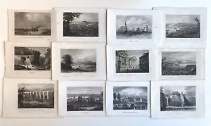 America views Meyer's Universum c1850 Lot 2 Collection original prints for - Picture 1 of 5