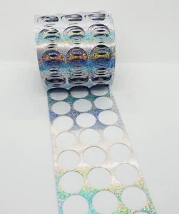 1m 8cm hologram silver SEQUIN MESH WASTE CRAFT CARD MAKING scrapbook Punchinella - Picture 1 of 1