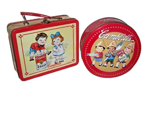 Campbell's Kids Lunchbox Tin and Round Tin - Picture 1 of 1