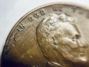 1941 Lincoln Wheat Penny - Mint ERROR - Planchet Lamination - Picture 1 of 5