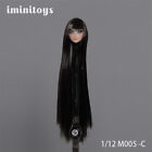 Iminitoys M005-C 1/12 Female Head Sculpt Hyuga Chita's Long Black Hair F 6" Fig
