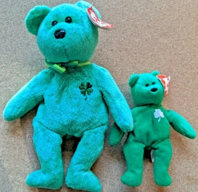 Rare Erin, Kicks and Dublin Beanie Baby 1993 1997 1998 2002 Teanie - Image 1 of 4