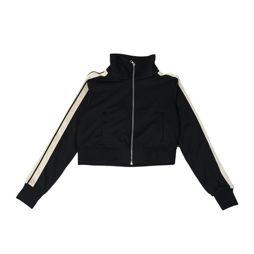 Giacca da pista Palm Angels collo alto zip nera