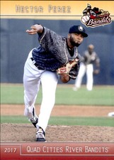 2017 Quad Cities River Bandits Grandstand #17 Hector Perez Dominican Republic DR