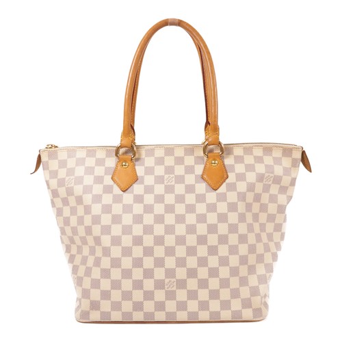 LOUIS VUITTON（LV） Borsa a mano Louis Vuitton LV GHW Saleya MM N51185 Damier bianco azzurro