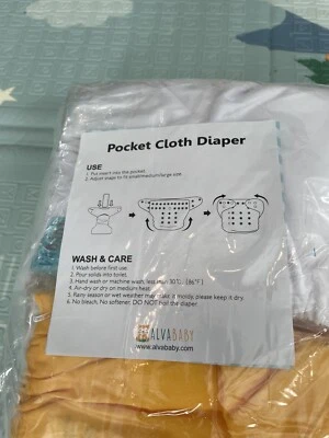 Alba Baby 6pcs Pack NEW Reusable Diapers  - Image 1 of 4