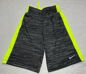 Nike Basketball Shorts Dri Fit YLG Black, Gray & Bright Yellow Multicolor EUC - Picture 1 of 6