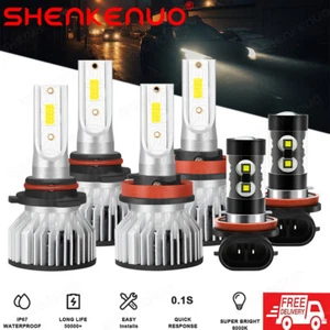 For Honda CR-V CRV 2015 2016 2017-2019 LED Headlight+Fog Light Bulbs Kit 6000K - Picture 1 of 18