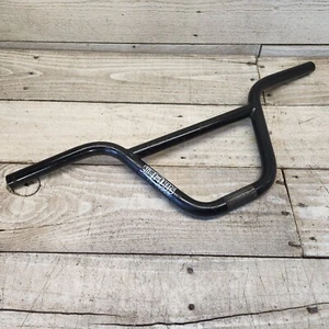 Y2K Black Haro Slim Handlebars Mid School BMX Freestyle Mirra 23x8" - Picture 1 of 8