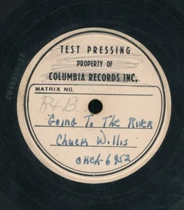 78tk-R&B-OKEH 6952-Chuck Willis-Going to the River-Columbia Test-single sided - Bild 1 von 1