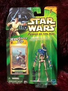 Star Wars Battle Droid Boomer Damage 2000 Power of the Jedi With Jedi Force File - Picture 1 of 5